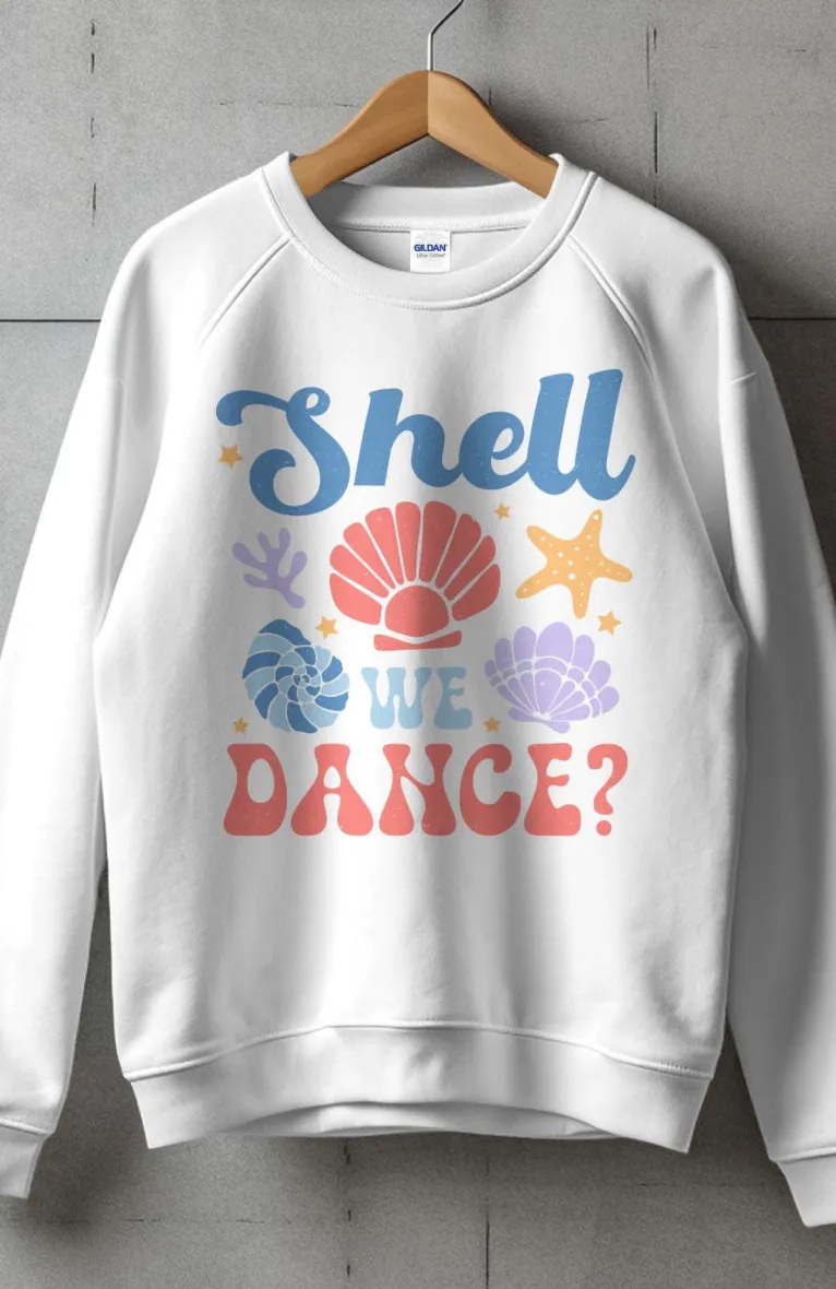 Damen-Sweatshirt mit Rundhalsausschnitt | Muscheltanz