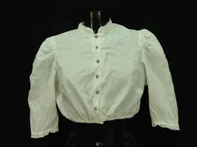 Gr.46 Dirndlbluse Bluse für Dirndl Trachtenbluse B7367