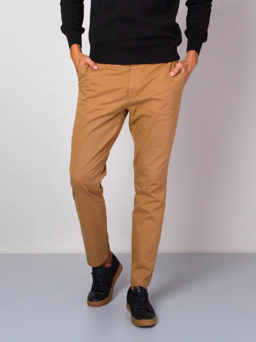 Herren Chinohose in Braun 14276