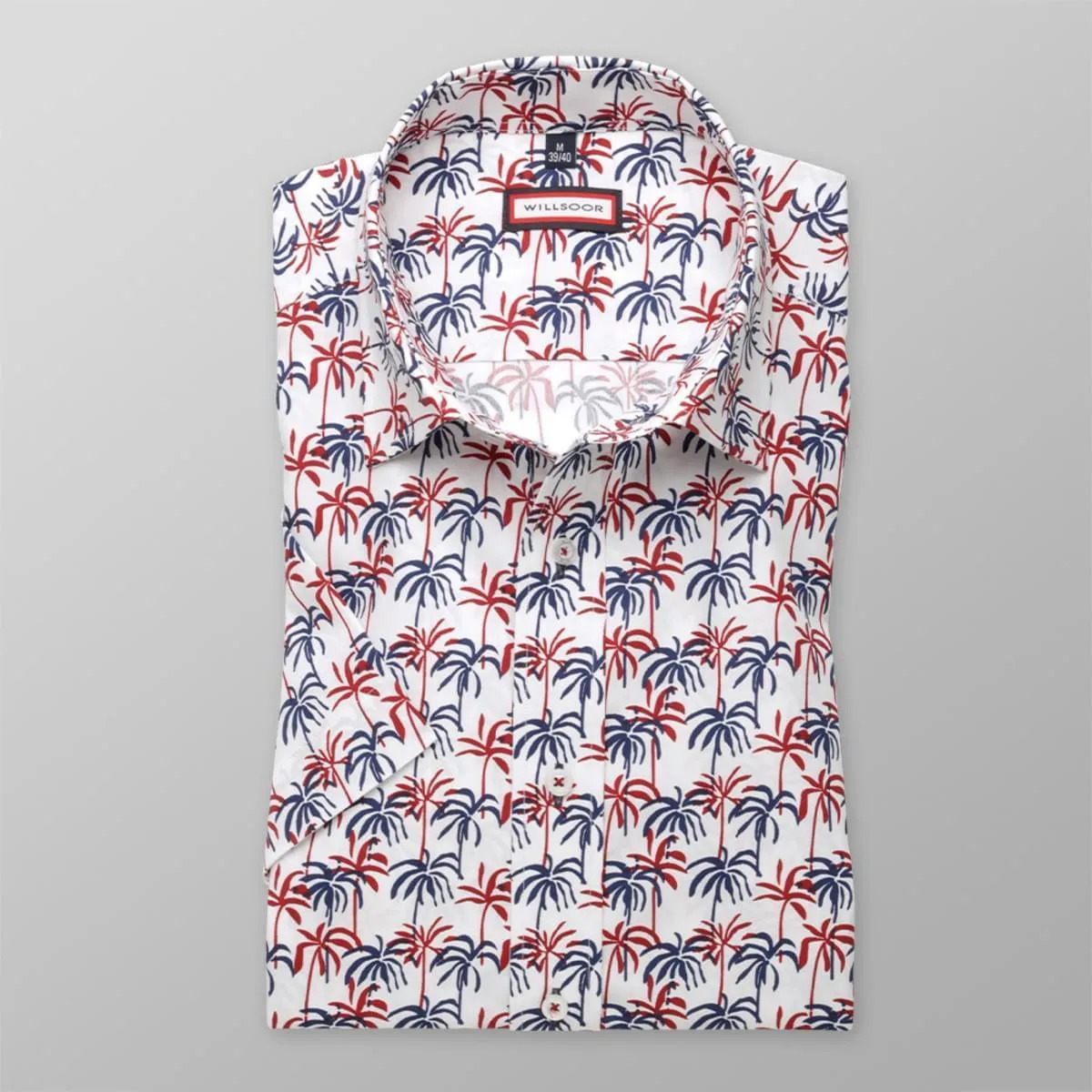 Herren fit Slim Hemd mit kurz Ärmeln (Körperhöhe 176-182) 7833 in white farbe mit einstellen easy pf