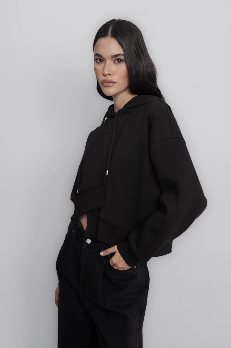 Kapuzen-Sweatshirt mit Stickdetails - BSL