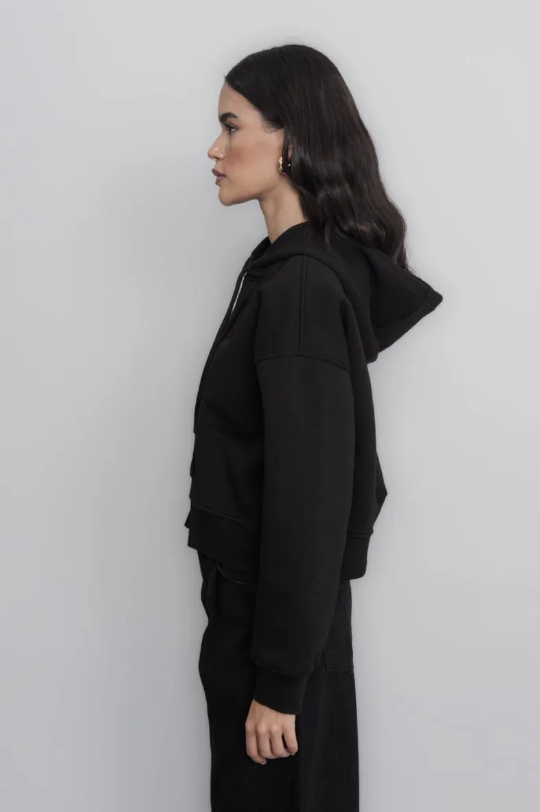 Kapuzen-Sweatshirt mit Stickdetails - BSL