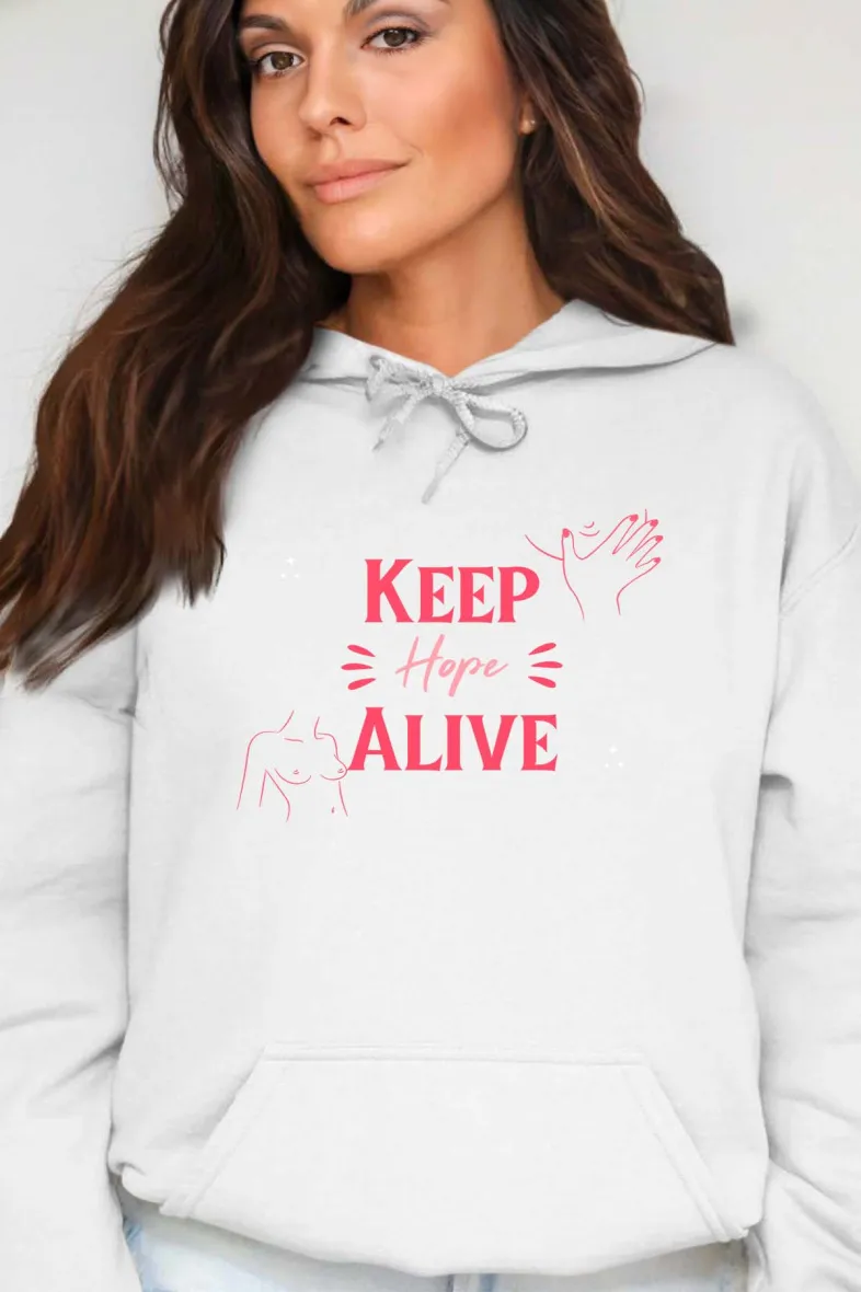 Keep Hope – Damen-Sweatshirt mit Kapuze
