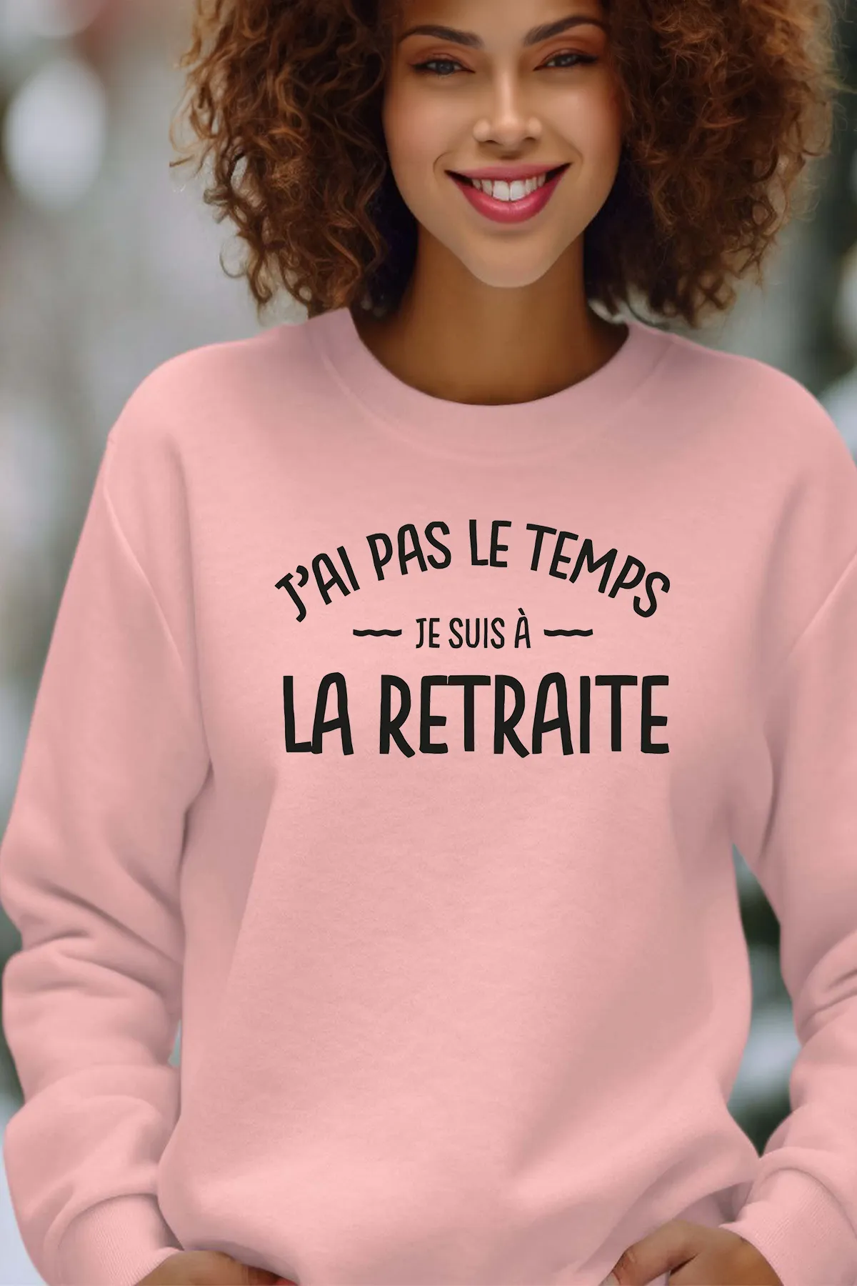 Ruhestand – Damen-Sweatshirt mit Rundhalsausschnitt