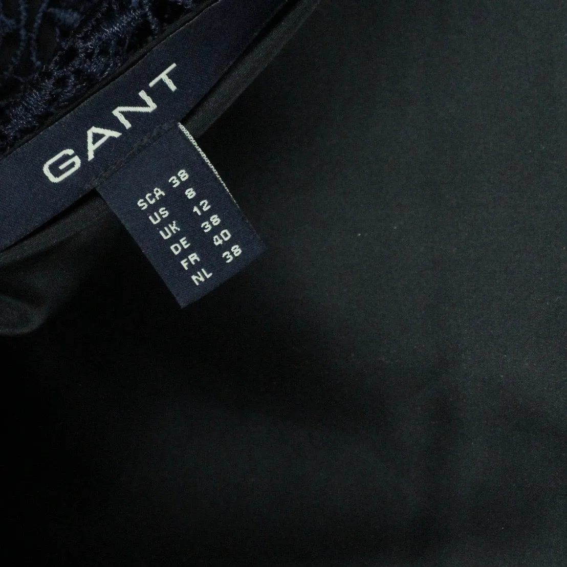 Second Hand GANT Kleid Gr. 38 dunkelblau Langarm (*)