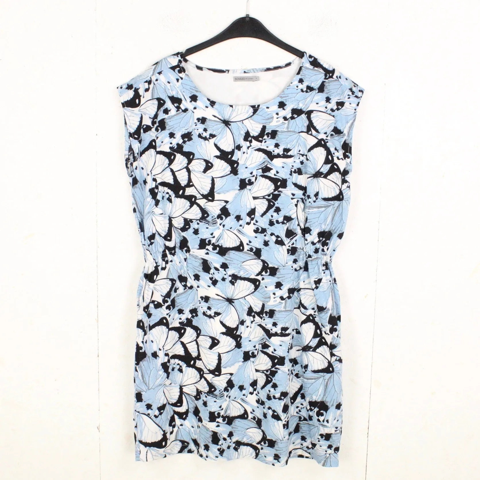 Second Hand SOAKED IN LUXURY Kleid Sommerkleid Gr. L mehrfarbig gemustert (*)
