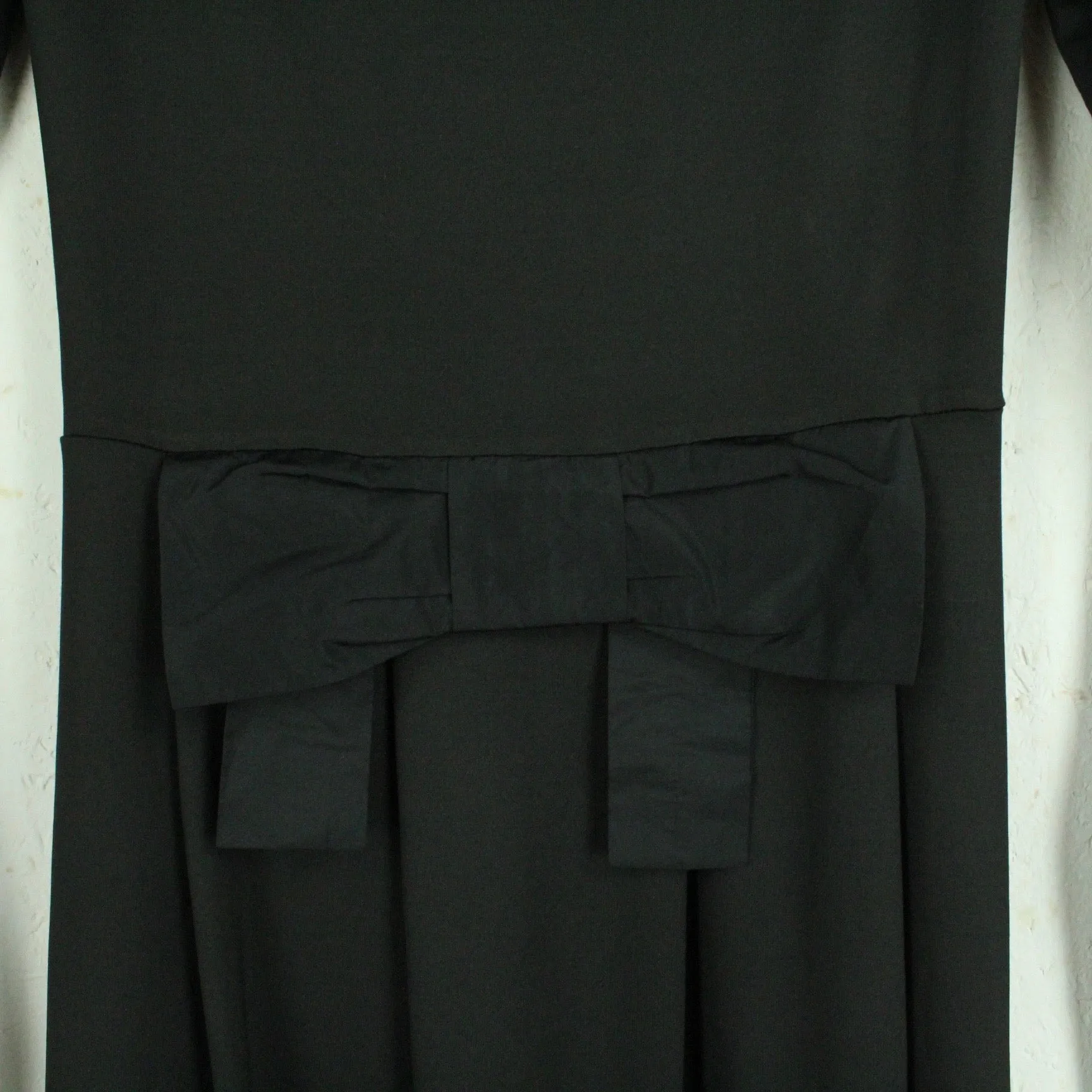 Second Hand TWIN SET Kleid Gr. L schwarz Wickeloptik (*)